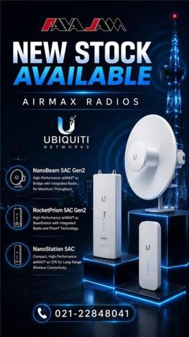 موجود شد؛ تجهیزات پرطرفدار Ubiquiti AirMax در فاواجم!