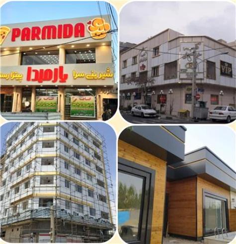 طراحی و اجرای نمای کامپوزیت تابلو.  ویلا .فلاشینگ. تابلو کامپوزیت