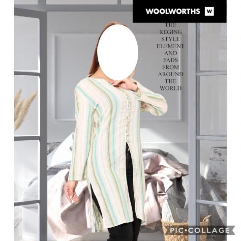 عمده مانتو کتان قواره دار زنانه برند woolworths وارداتی ارزان