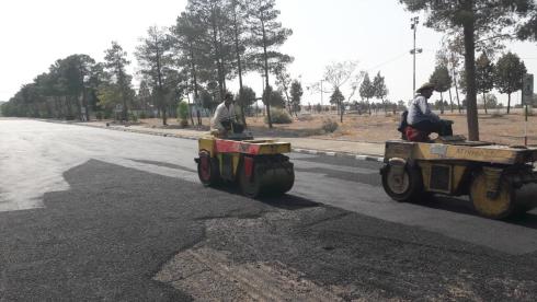 آسفالت کاری تراشه آسفالت کاری محوطه سازی .