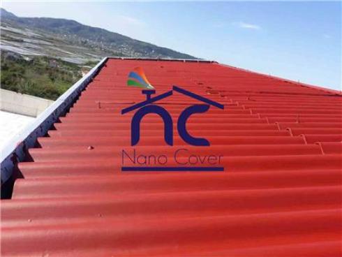 عایقکاری رنگی روی فلز و سقف شیروانی فلزی با عایق رنگی و سفید نانوایزوکاور در قشم و عسلویه