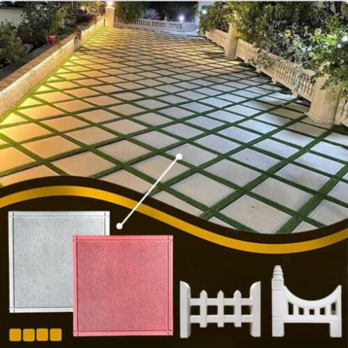 تولید موزاییک پلیمری واش بتن ، نرده دور باغچه و جدول