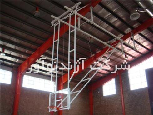 تولید حلقه بسکتبال سقفی ریموت دار ، حلقه بسکتبال سقفی جمع و بازشو آژندنوآور