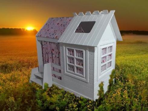 جدید ترین تخت خواب دخترانه کلبه ای در ایران -دلونا