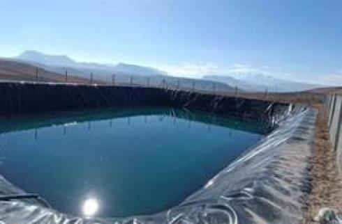 اجرای استخر کشاورزی با ورق ژئوممبران