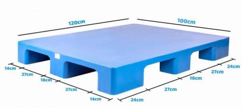 پالت پلاستیکی سطح صاف 120×100 پارس پالت – کیفیت برتر