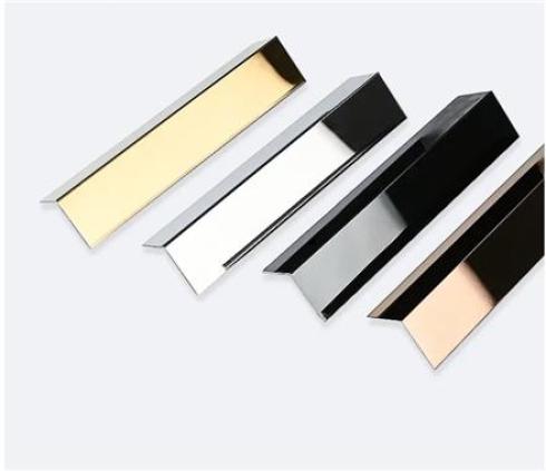 نبشی و کنجی  استیل ۳۰۴ ۴۳۰ با چهار رنگ متنوع