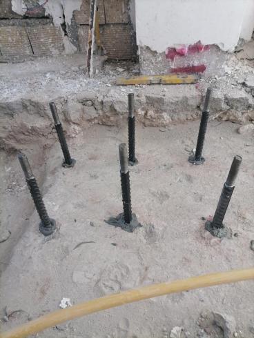 کاشت میلگرد،کاشت سرستون،کاشت بولت دربتن