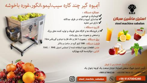 ابگیرچندکاره سیب، لیمو، انگور و غوره با خوشه