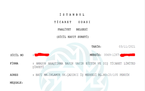 فروش شرکت ثبت شده در ترکیه