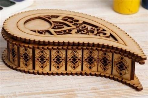 تولید جعبه MDF و جعبه چوبی اختصاصی — برش و حکاکی لیزری ب