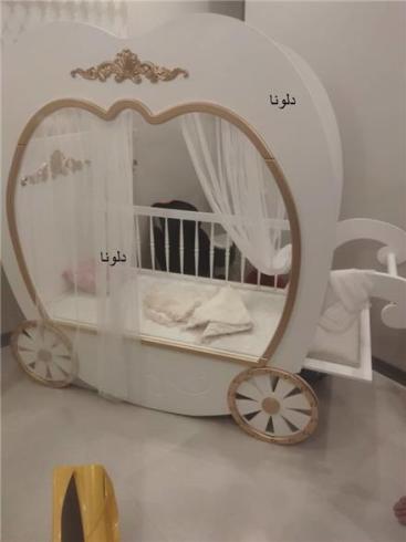 تخت خواب دخترانه پرنسسی باید اینجوری باشه -دلونا