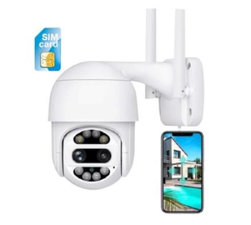 دوربین زوم دار 10x دولنز وای فای چرخشی ضد آب