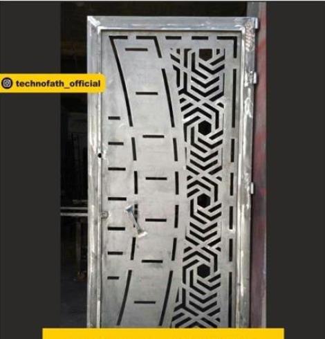 سفارش درب فلزی CNC , ساخت درب فلزی لیزری , درب فلزی سی ان سی