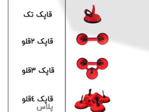 اسلب گیر جرثقیلی، چرخ حمل سنگ اسلب، قاپک شیشه