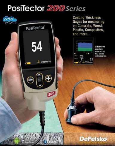 ضخامت سنج رنگ چوب،پلاستیک POSITECTOR 200 B/Std