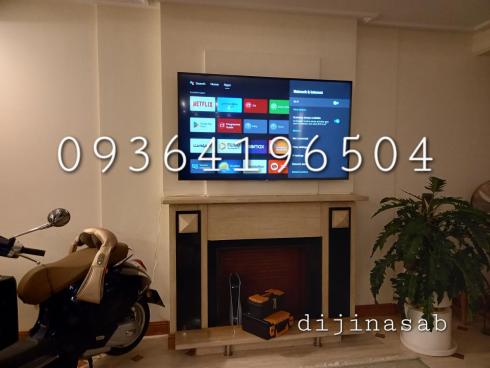 نصب براکت دیواری تلویزیون روی دیوار در تهران