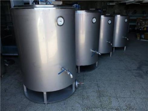 دیگ های پخت شیر دو و چهار جداره مشعل دار