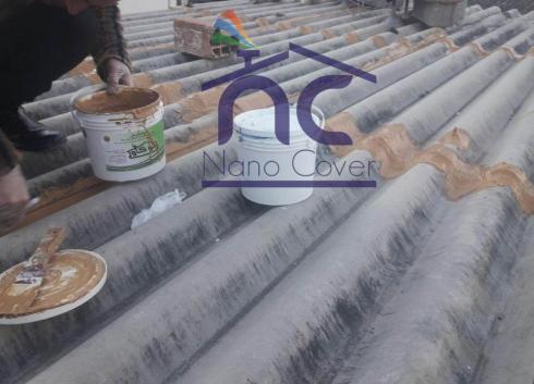 عایق رطوبتی و حرارتی روی سقف ایرانیتی و فلزی شیروانی