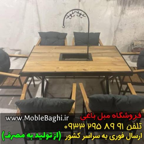 میز و صندلی باغی و ویلایی مدل ساحل