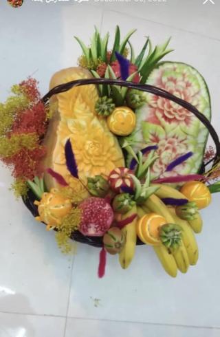 میوه آرایی و حکاکی هندوانه در کرج