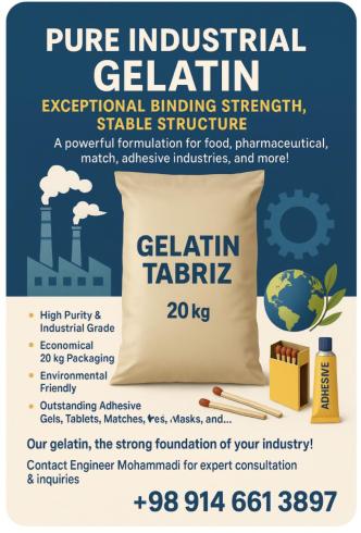 Sales of edible&Industrial Gelatin