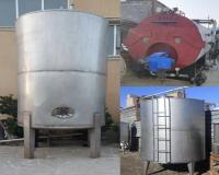 فروش مخزن استیل میکسرپروسس لبنیات شوینده304*316دست دوم