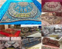 تولید پشتی سنتی شاه نشین لحاف کرسی شاهنشین ترمه یزد