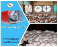 رطوبت ساز دو اسب بخار | رطوبت ساز پروانه ای گلخانه