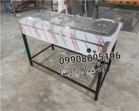 کانتر گرم پایه دار استیل
