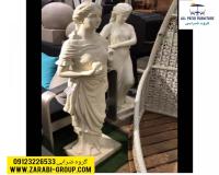 مجسمه زن فرشته رومی سنگی