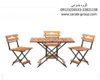 میزصندلی تاشو چهار نفره