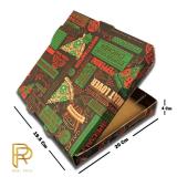 جعبه پیتزا مینی سایز ۲۰ مقوای ایفلوت طرح عمومی (۱۰۰عدد