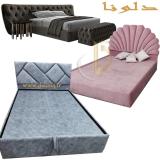تخت خواب جکدار ،تاج و باکس برند دلونا