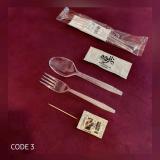 پک تکنفره قاشق وچنگال رستورانی لدرلی کد۳