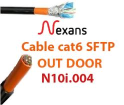 کابل شبکه اوت دور نگزنس Cat6 SFTP دبل جکت- تست فلوک