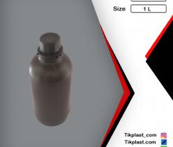 ظرف و بطری پلاستیکی 1 لیتری پلی اتیلن درجه 1 + درب