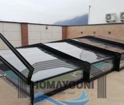 سقف متحرک استخر سقف متحرک المینیومی در شهریار