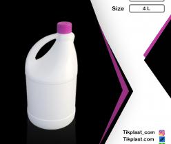 قیمت بطری پلاستیکی 4 لیتری طرح سفید کننده + درب