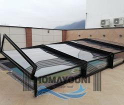 سقف متحرک استخر سقف متحرک المینیومی در سهیلیه